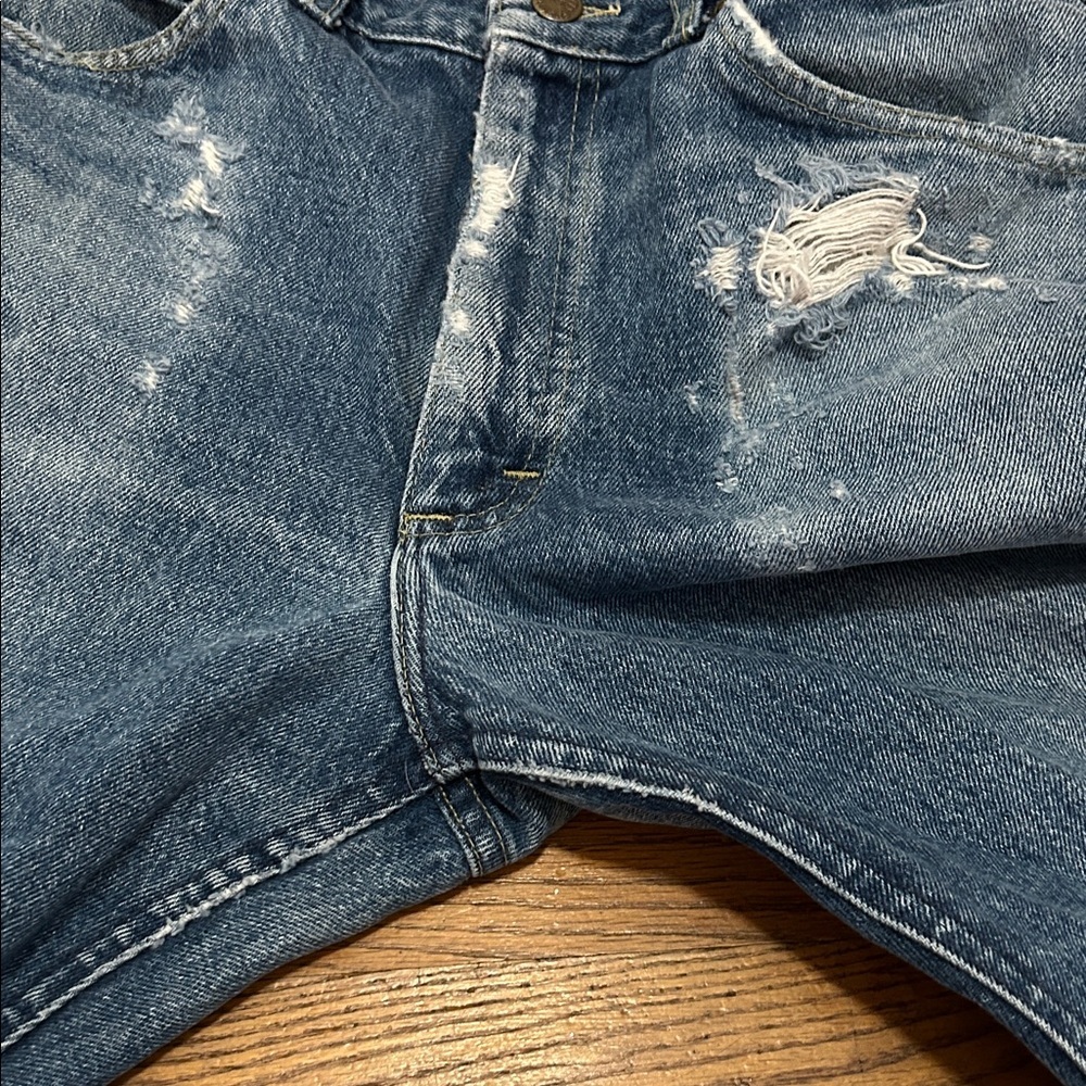 Vintage Lee Jeans Women’s 32 Blue Lee Riders with Distressing - Picture 16 of 16